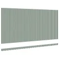 Tissu de remplacement de store vert et blanc pour cadre de 6x3 m