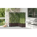 Jardinier avec treillis 5 pièces Marron 120x120x143 cm