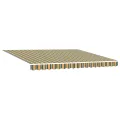 Tissu de remplacement pour auvent pour cadre 4x3.5 m Vert et Jaune