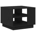 Table basse en chêne noir 55x55x42 cm en bois d'ingénierie