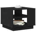 Table basse en chêne noir 55x55x42 cm en bois d'ingénierie
