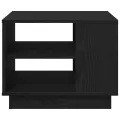Table basse en chêne noir 55x55x42 cm en bois d'ingénierie
