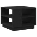 Table basse en chêne noir 55x55x42 cm en bois d'ingénierie