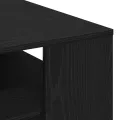 Table basse en chêne noir 55x55x42 cm en bois d'ingénierie