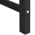 Chaises de jardin 2 pcs Noir HDPE