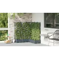 Jardinière avec Treillis 5 pcs Gris clair 120x120x125.5 cm