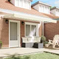 Tissu de remplacement de store pour cadre 4x2 m Crème