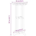 Table de Bar Blanche 55x55x107 cm HDPE