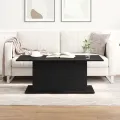 Table basse  en chêne noir 102x55,5x40 cm en bois d'ingénierie