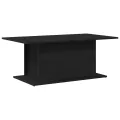 Table basse  en chêne noir 102x55,5x40 cm en bois d'ingénierie