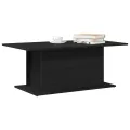 Table basse  en chêne noir 102x55,5x40 cm en bois d'ingénierie
