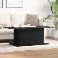 Table basse  en chêne noir 102x55,5x40 cm en bois d'ingénierie