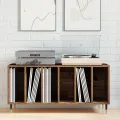 Buffet en bois vieilli  100x38x48 cm en bois d'ingénierie
