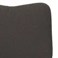 Chaise Relaxante  Gris Foncé Tissu en Laine Bouclée