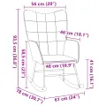 Fauteuil relaxant  en tissu crème ressemblant à de la laine