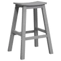 Tabourets de bar  6 pcs Gris clair HDPE