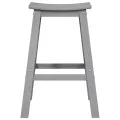 Tabourets de bar  6 pcs Gris clair HDPE