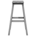 Tabourets de bar  6 pcs Gris clair HDPE