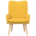 Fauteuil Relaxant  Jaune Clair en Velours Côtelé