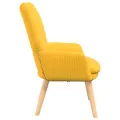 Fauteuil Relaxant  Jaune Clair en Velours Côtelé