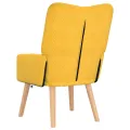 Fauteuil Relaxant  Jaune Clair en Velours Côtelé