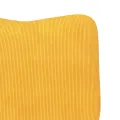Fauteuil Relaxant  Jaune Clair en Velours Côtelé