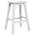 Tabourets de Bar  6 pcs Blanc HDPE