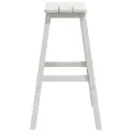 Tabourets de Bar  6 pcs Blanc HDPE