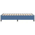Lit à ressorts Bleu Simple en tissu velours côtelé