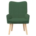 Chaise Relaxante  Vert Jungle en Velours Côtelé