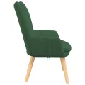 Chaise Relaxante  Vert Jungle en Velours Côtelé