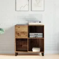 Cabinet d'enregistrement  en chêne artisan 84,5x38x89 cm en bois d'ingénierie
