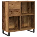 Cabinet d'enregistrement  en chêne artisan 84,5x38x89 cm en bois d'ingénierie