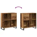 Cabinet d'enregistrement  en chêne artisan 84,5x38x89 cm en bois d'ingénierie