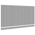 Tissu de remplacement pour auvent pour cadre de 4x2 m en anthracite et blanc