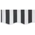 Tissu de remplacement pour auvent pour cadre de 4x2 m en anthracite et blanc