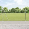 Clôture Euro avec 7 poteaux flans 1,2x10 m en acier galvanisé
