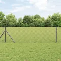 Clôture en maillons de chaîne Gris 0,6x10 m Acier