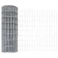 Clôture Euro avec 13 poteaux en pointe 0.6x50 m Acier galvanisé