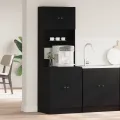 Armoire de Cuisine Chêne Noir 60x50x180 cm Bois d'ingénierie