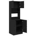 Armoire de Cuisine Chêne Noir 60x50x180 cm Bois d'ingénierie