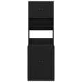 Armoire de Cuisine Chêne Noir 60x50x180 cm Bois d'ingénierie