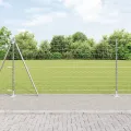 Clôture Euro avec 7 poteaux flangés 1.2x10 m en acier galvanisé