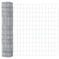 Clôture Euro avec 7 poteaux flasqués 1x10 m Acier galvanisé