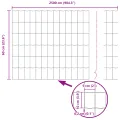 Clôture Euro 0.6x25 m Acier Galvanisé