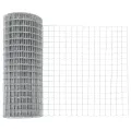 Clôture européenne avec 13 poteaux en pointe 0.6x25 m Acier galvanisé