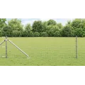 Clôture Euro avec 7 piquets pointus 0,8x10 m Acier galvanisé