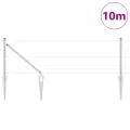 Clôture Euro avec 7 piquets pointus 0,8x10 m Acier galvanisé