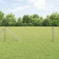Clôture Euro avec 7 piquets pointus 0,8x10 m Acier galvanisé