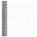 Clôture Euro avec 13 poteaux flanqués 1x25 m Acier galvanisé